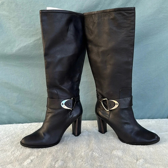 EUC ANTONIO MELANI Black Percy Boots Size 8 - Picture 3 of 7